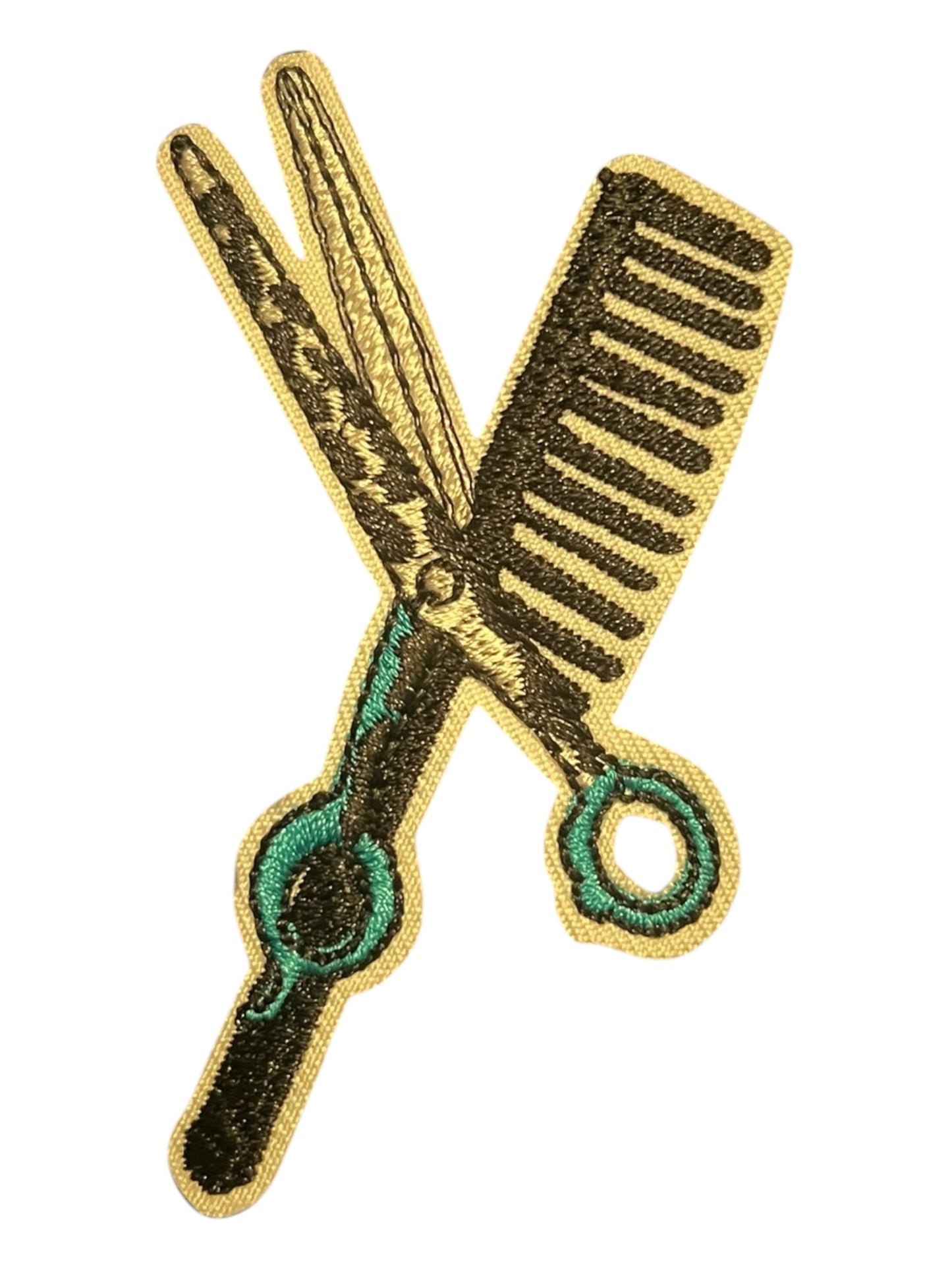 Leopard scissors and comb
