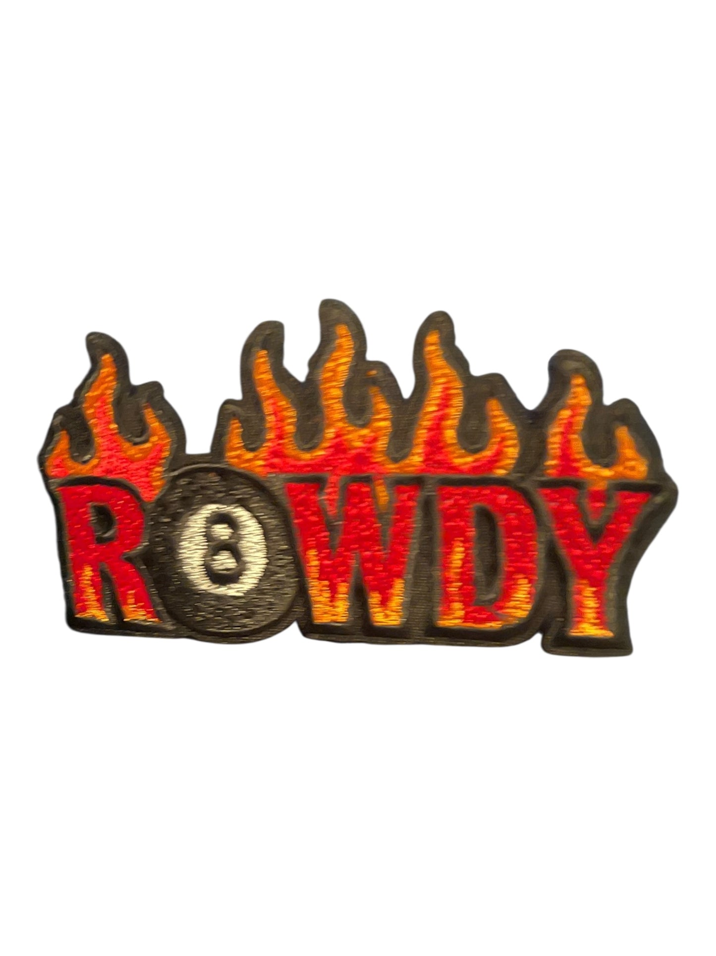 Flaming Howdy with 8 ball