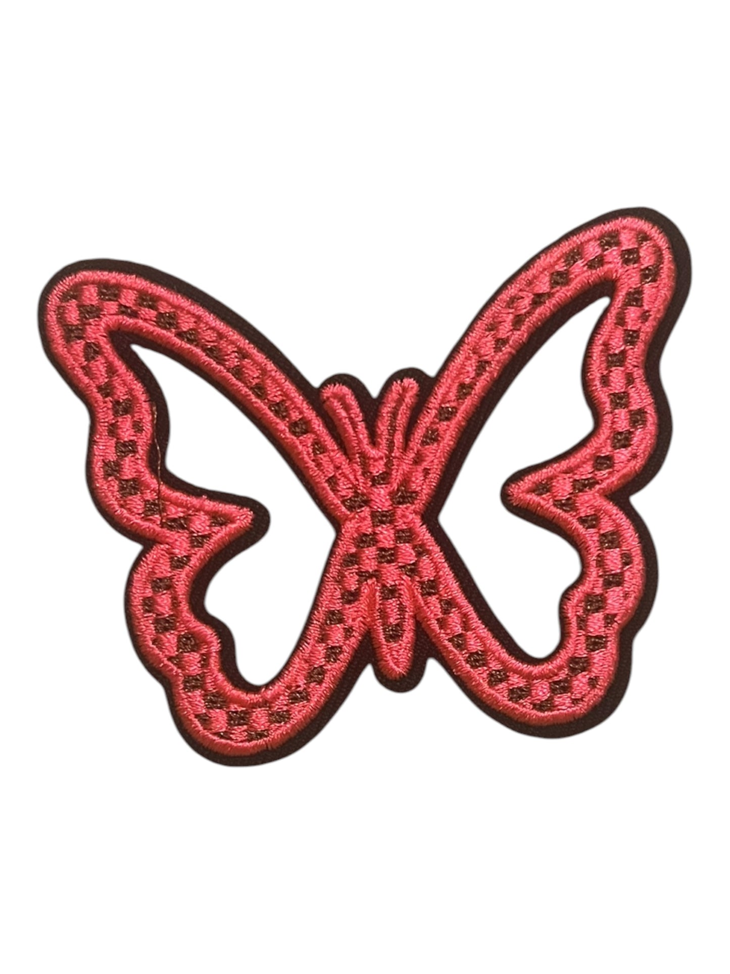 Pink neon butterfly