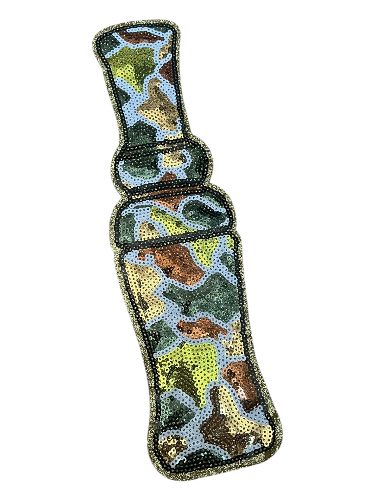 Sequin duck call Apparel size patch