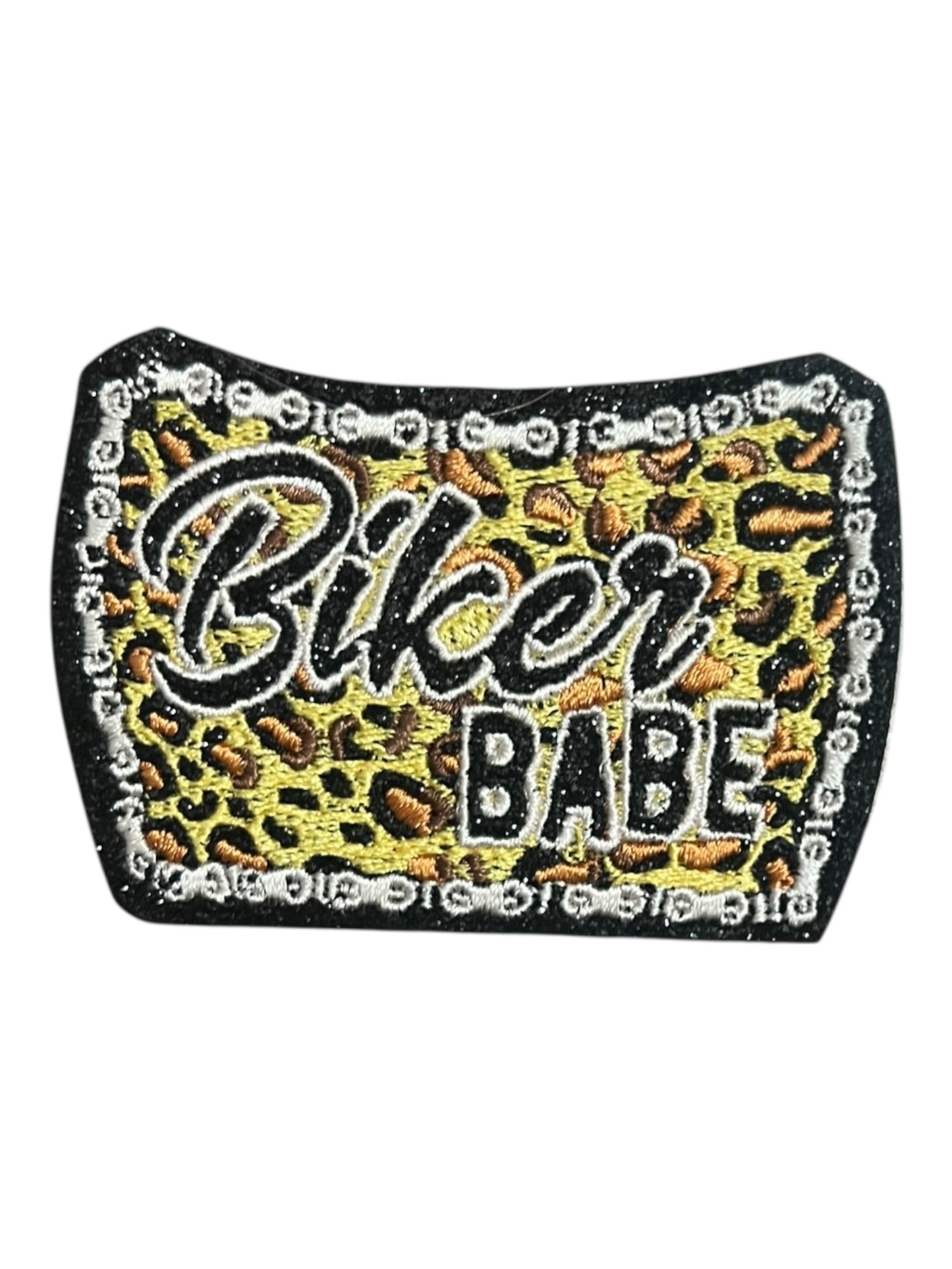 Leopard biker babe