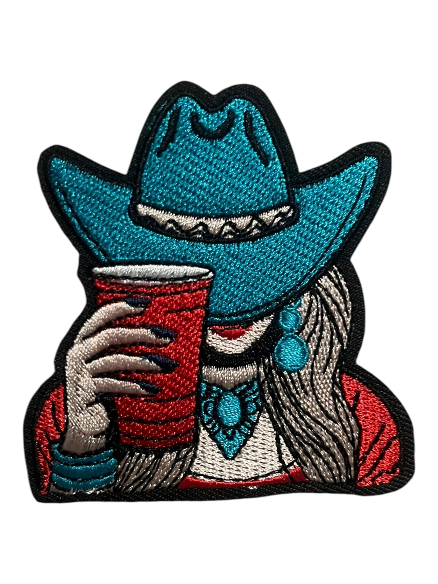Turquoise Cowgirl and solo cup