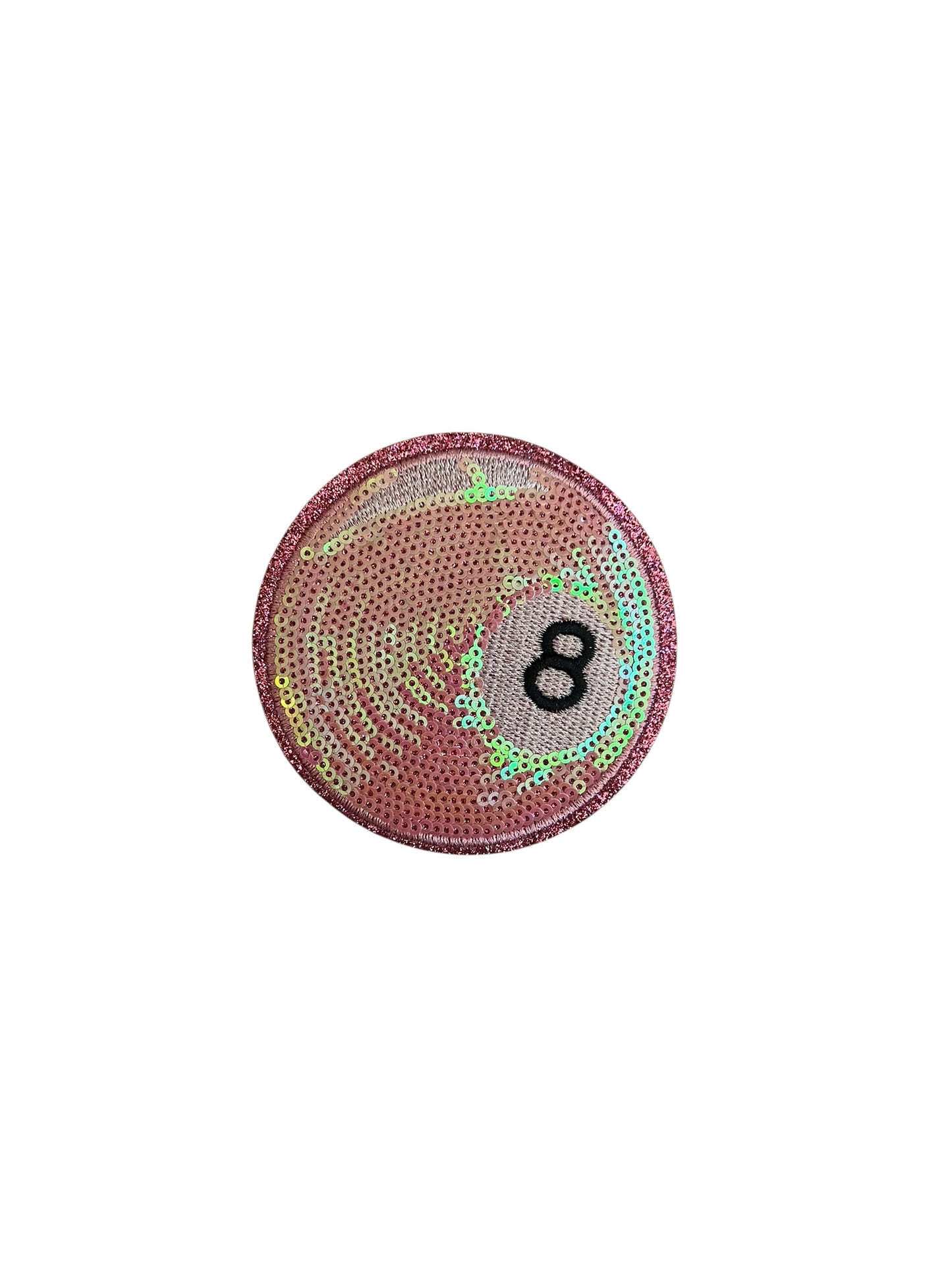 Pink sequin 8 ball