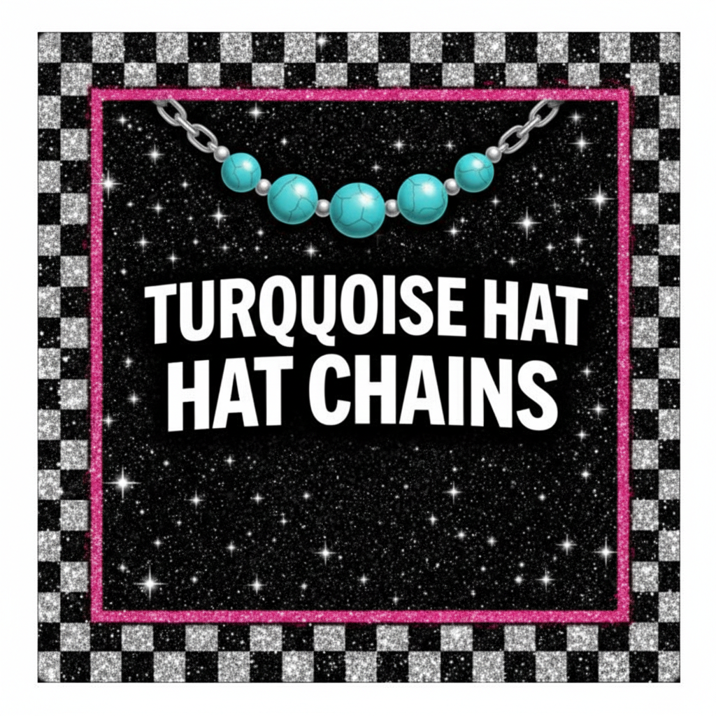 Turquoise Hat Chains