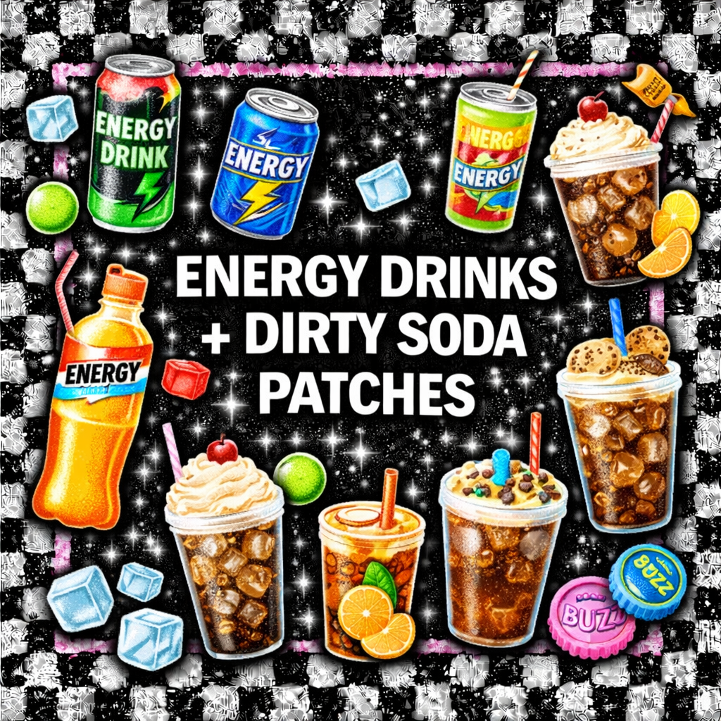 Energy Drinks + Dirty Soda Patches