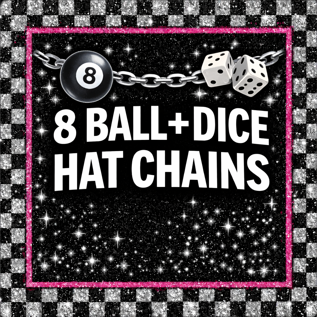 8 Ball + Dice Hat Chains