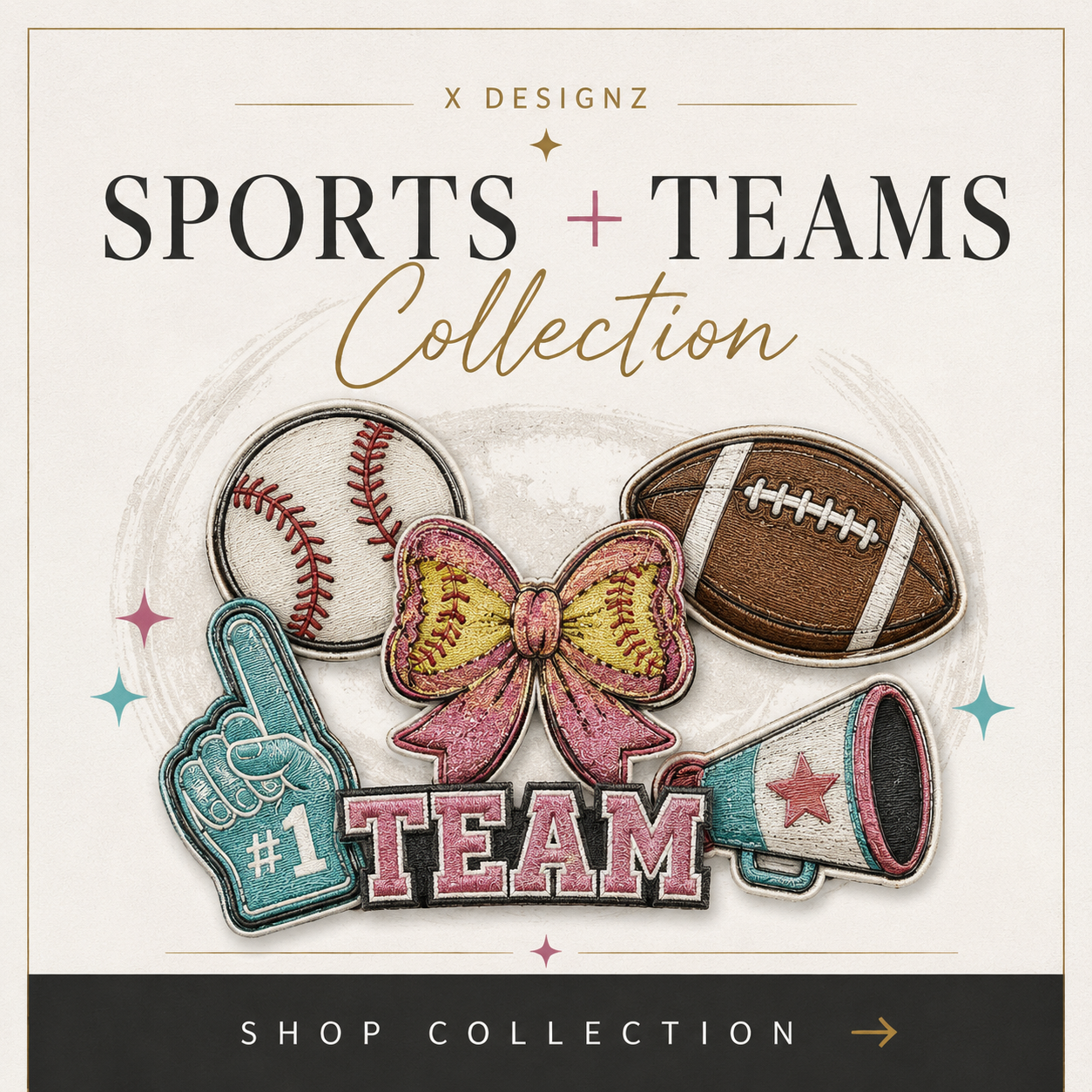 Sports + Teams Patches