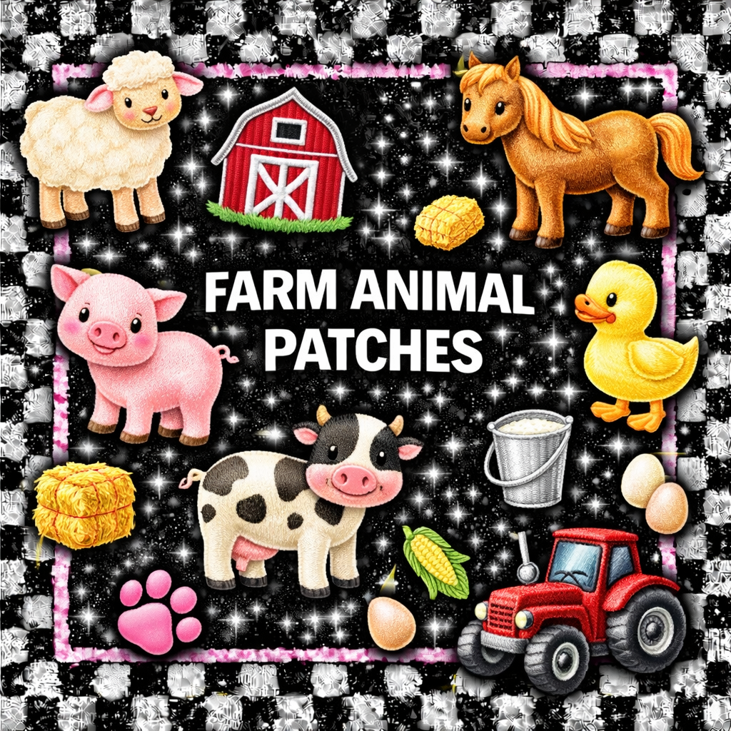 Farm Animal Patches