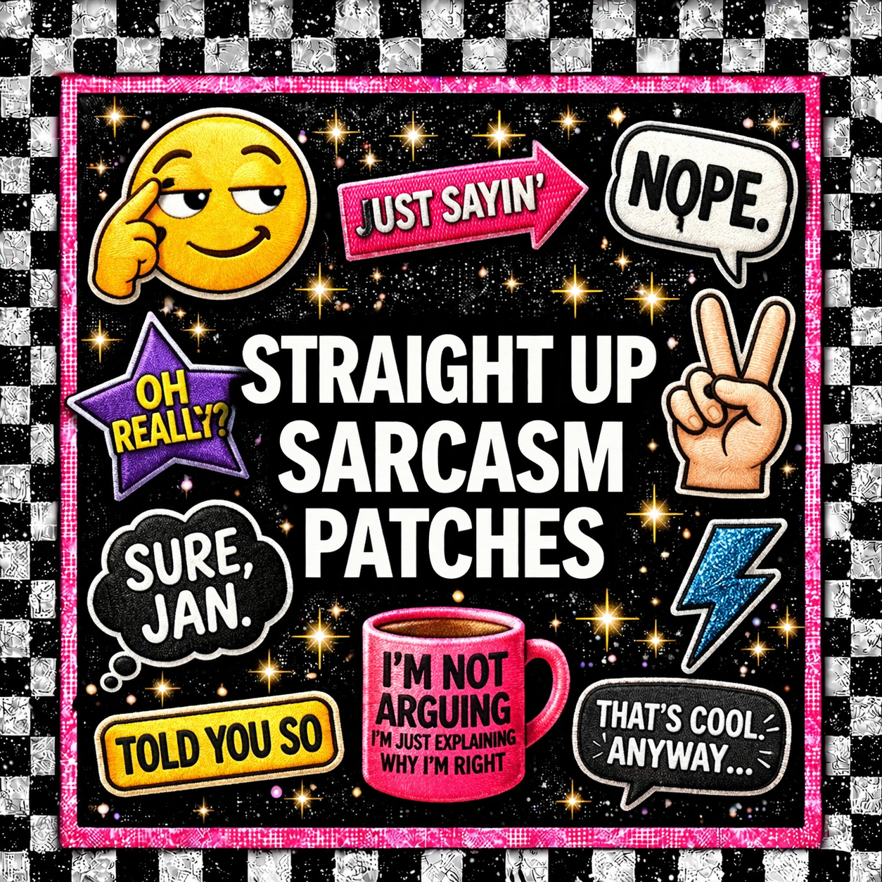 Straight up Sarcasm Patches
