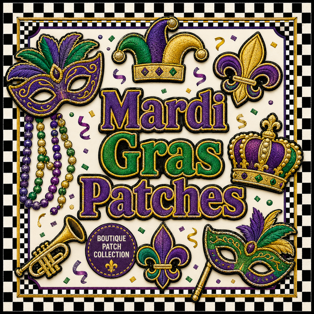 Mardi Gras Patches