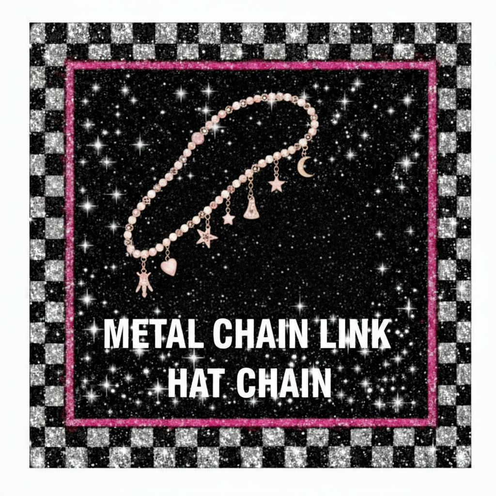 Metal chain link Hat Chain