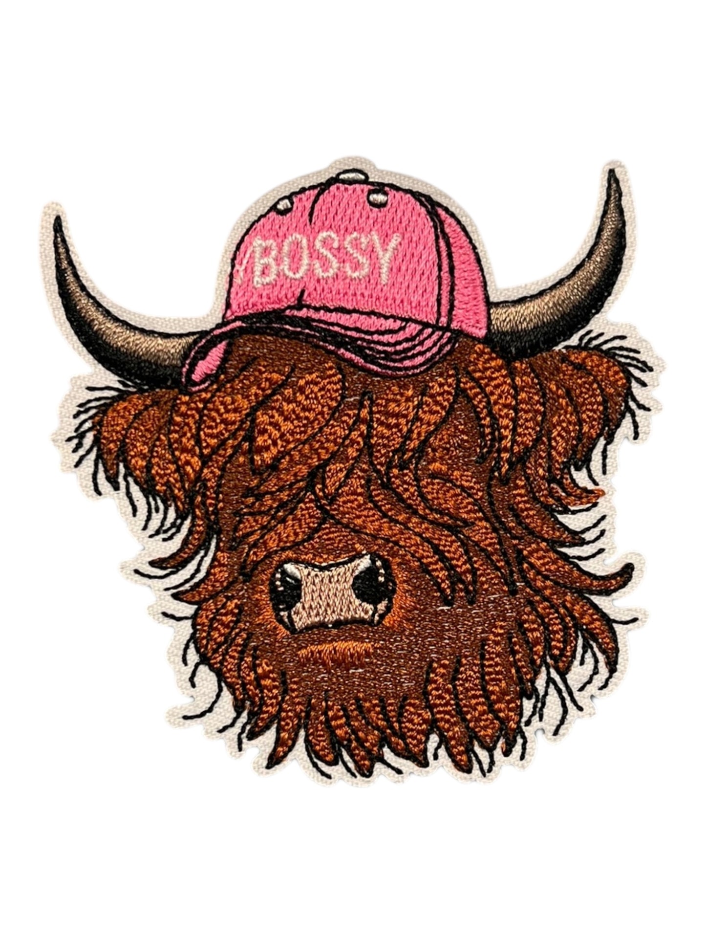 Pink cap bossy cow