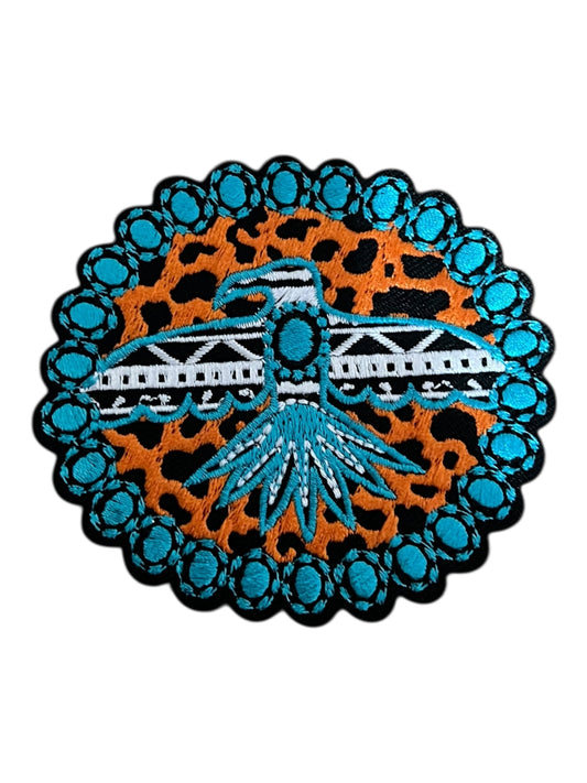 Turquoise Thunderbird orange