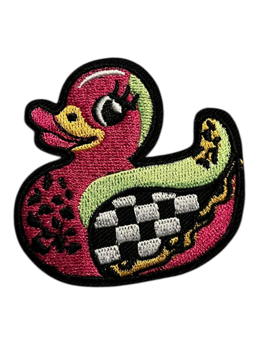 Colorful ducky with  checkered