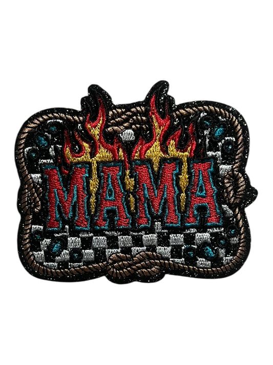 Mama checkered and flames