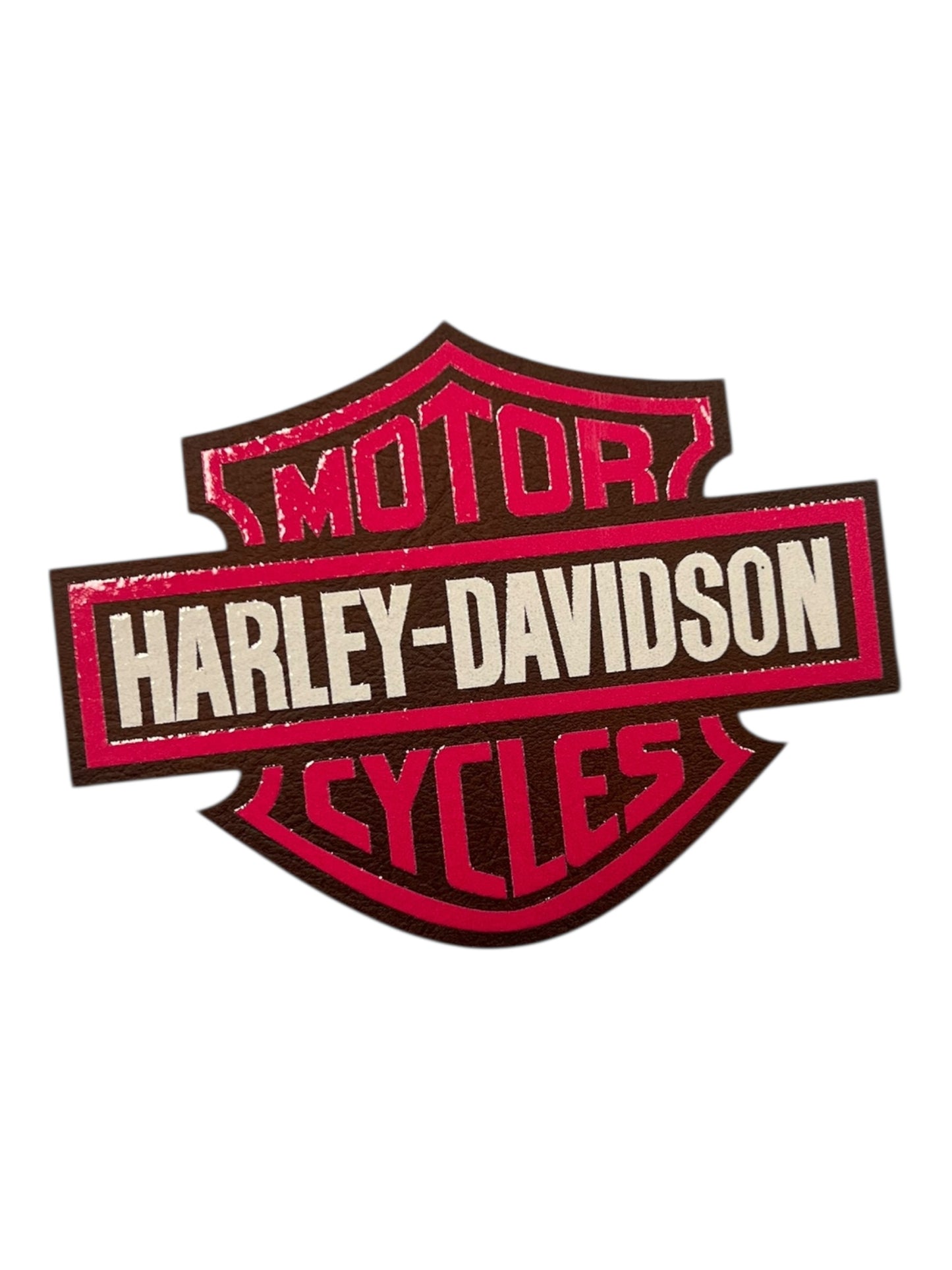 Brown leatherette motorcycle HD 3-1/2 “ wide