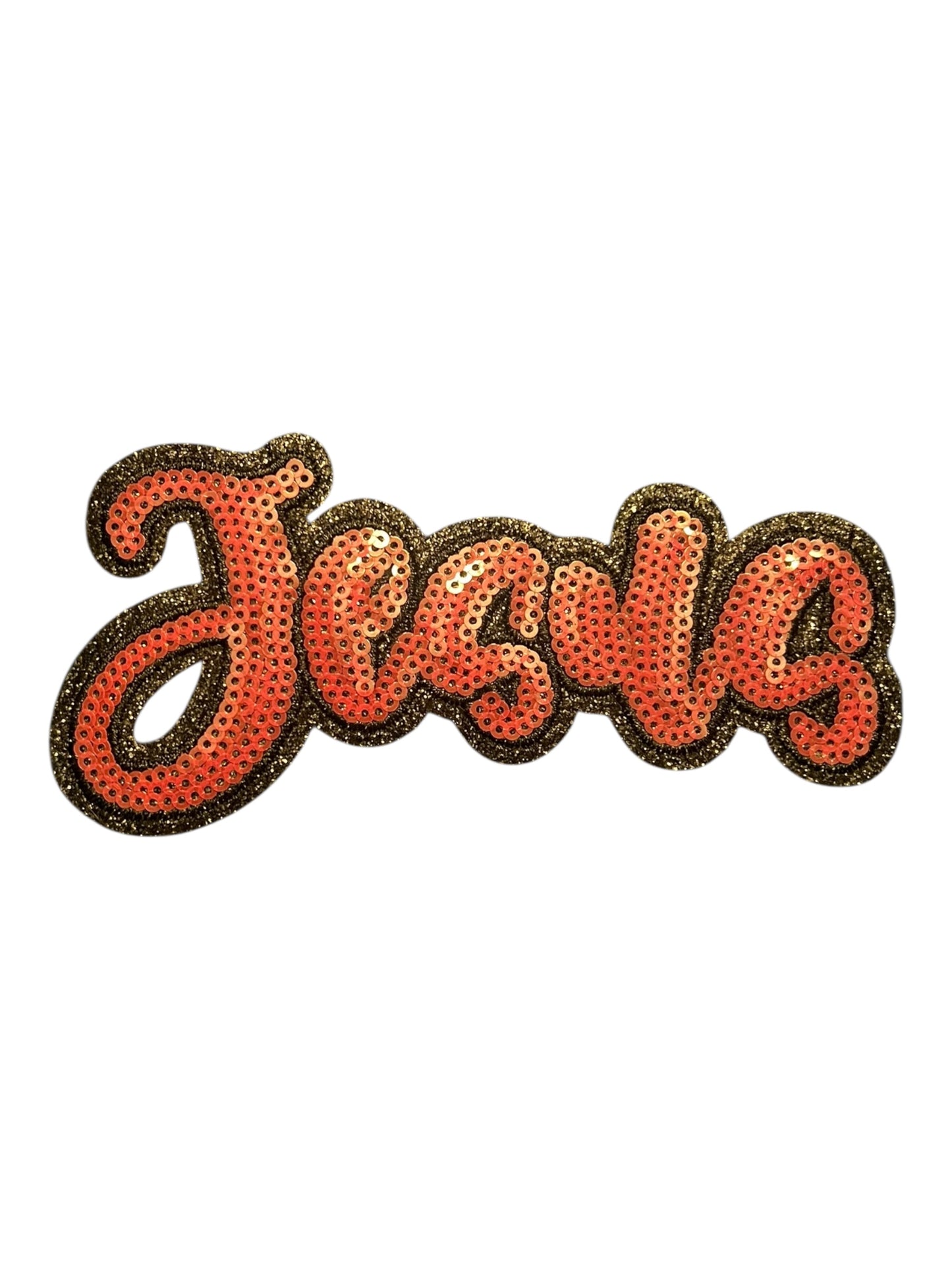 Pink sequin Jesus