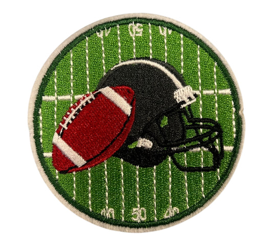 Football and Helmet Iron on patch
