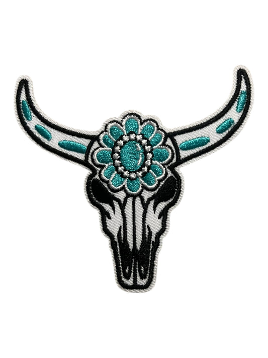 Turquoise steer head