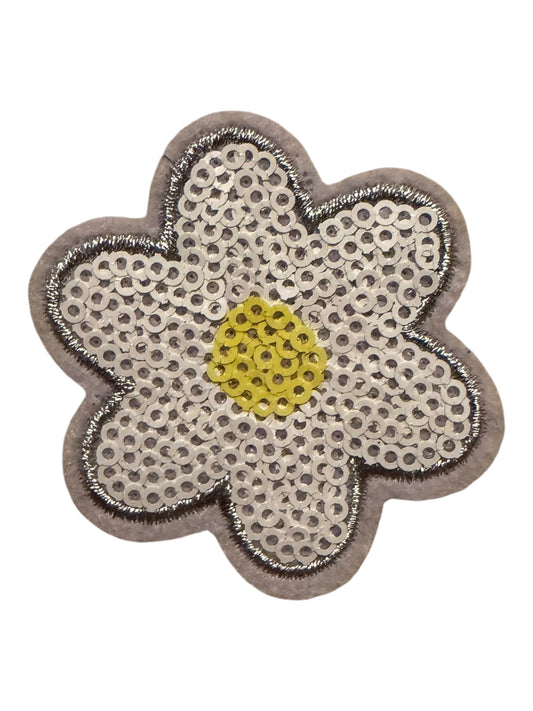 White sequin flower