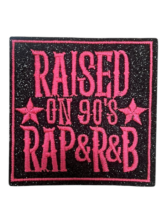 Raised on 90’s Rap & R&B hot pink and black glitter