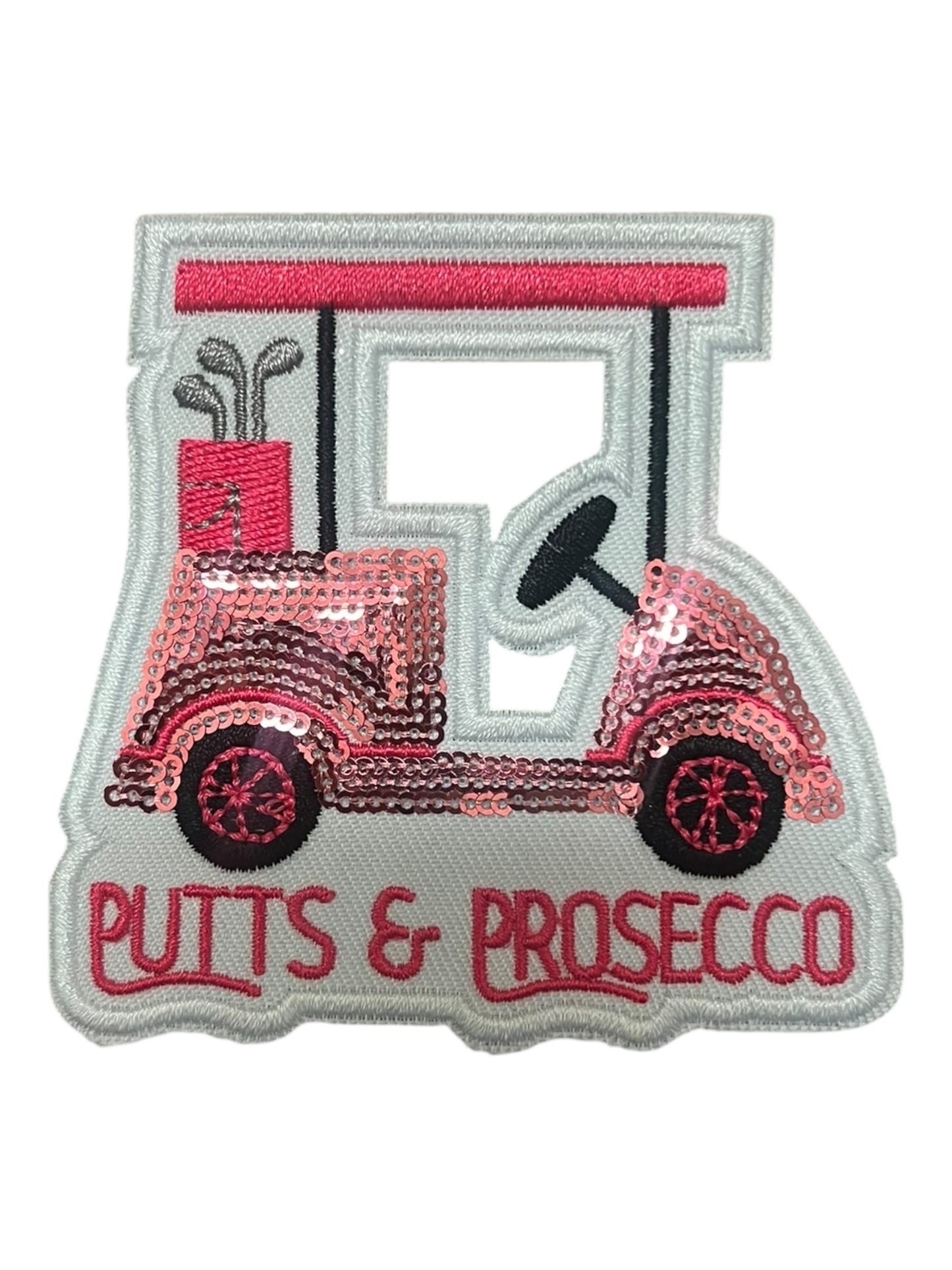 Pink Golf Cart