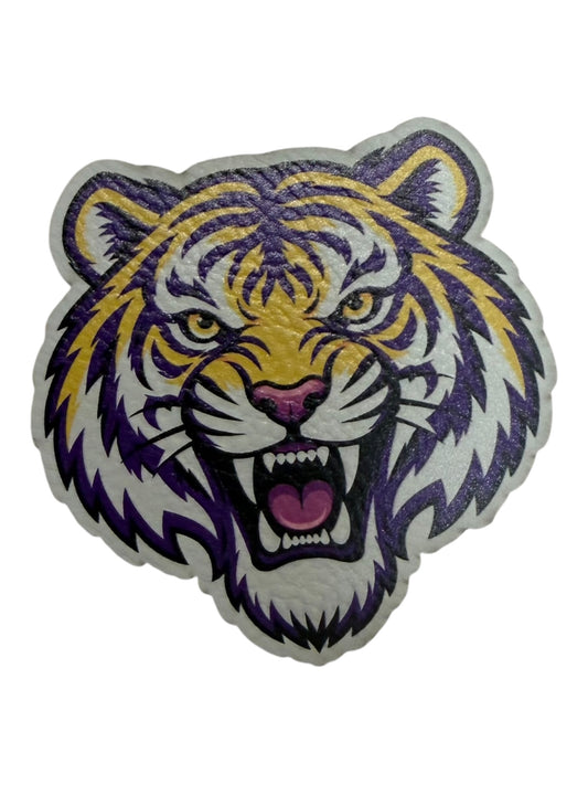 Tigers tiger Leatherette adhesive back patch