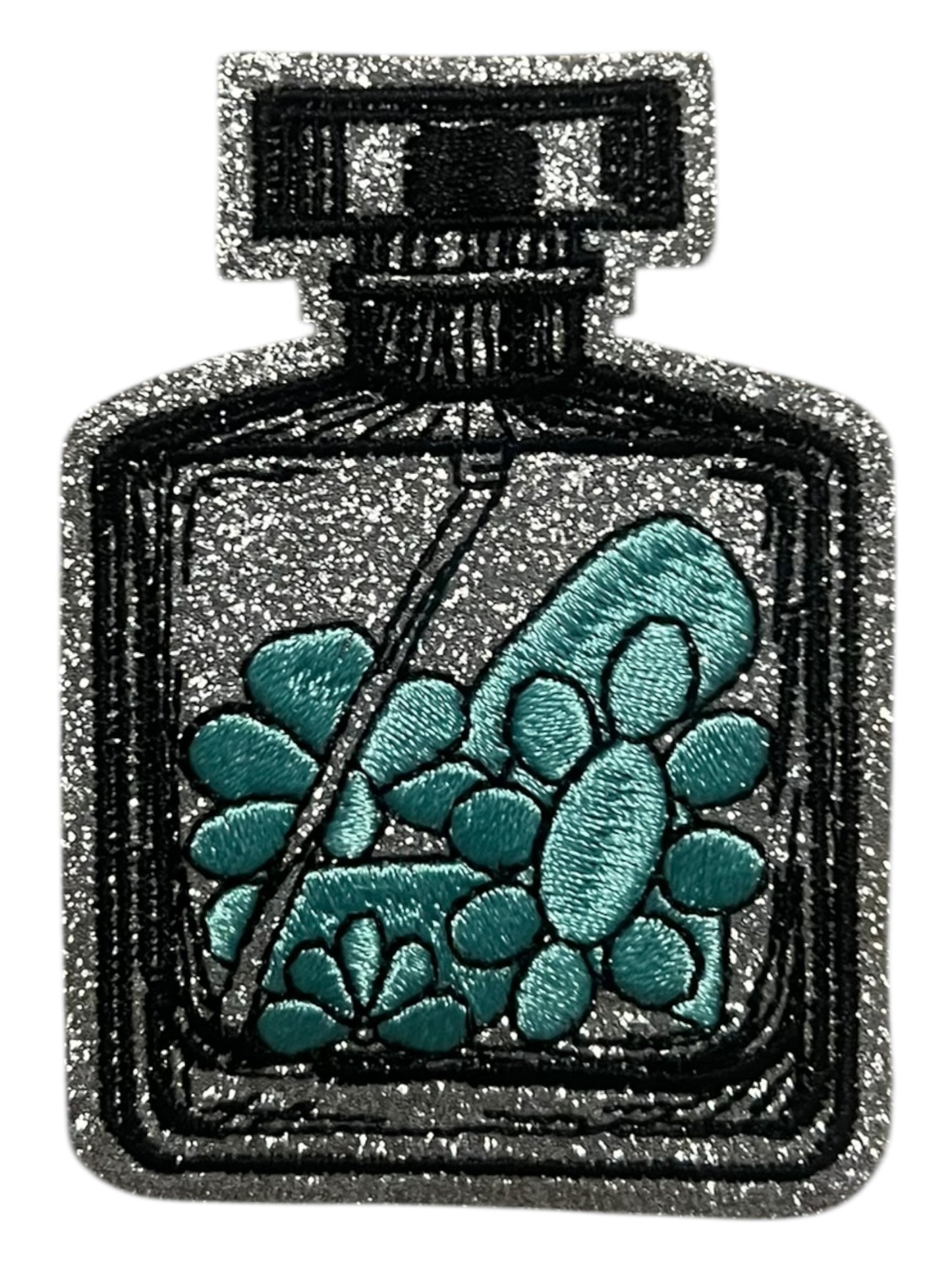 Bottle with turquoise beads