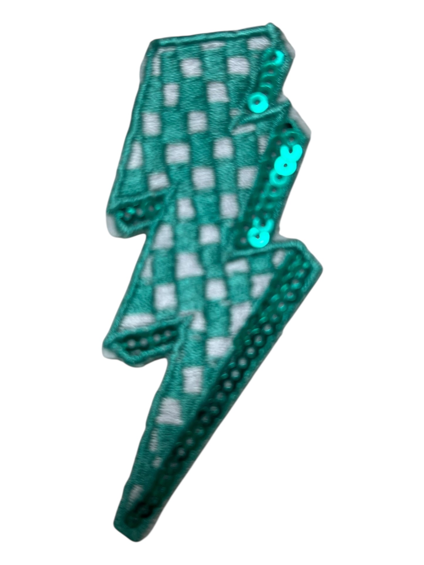 Checkered lighting bolts
