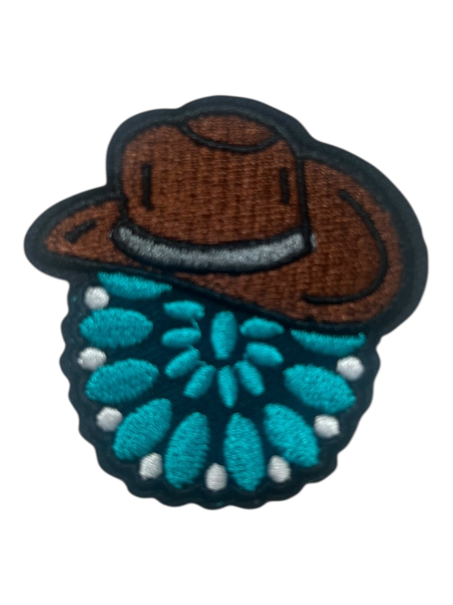 Cowboy hat with turquoise