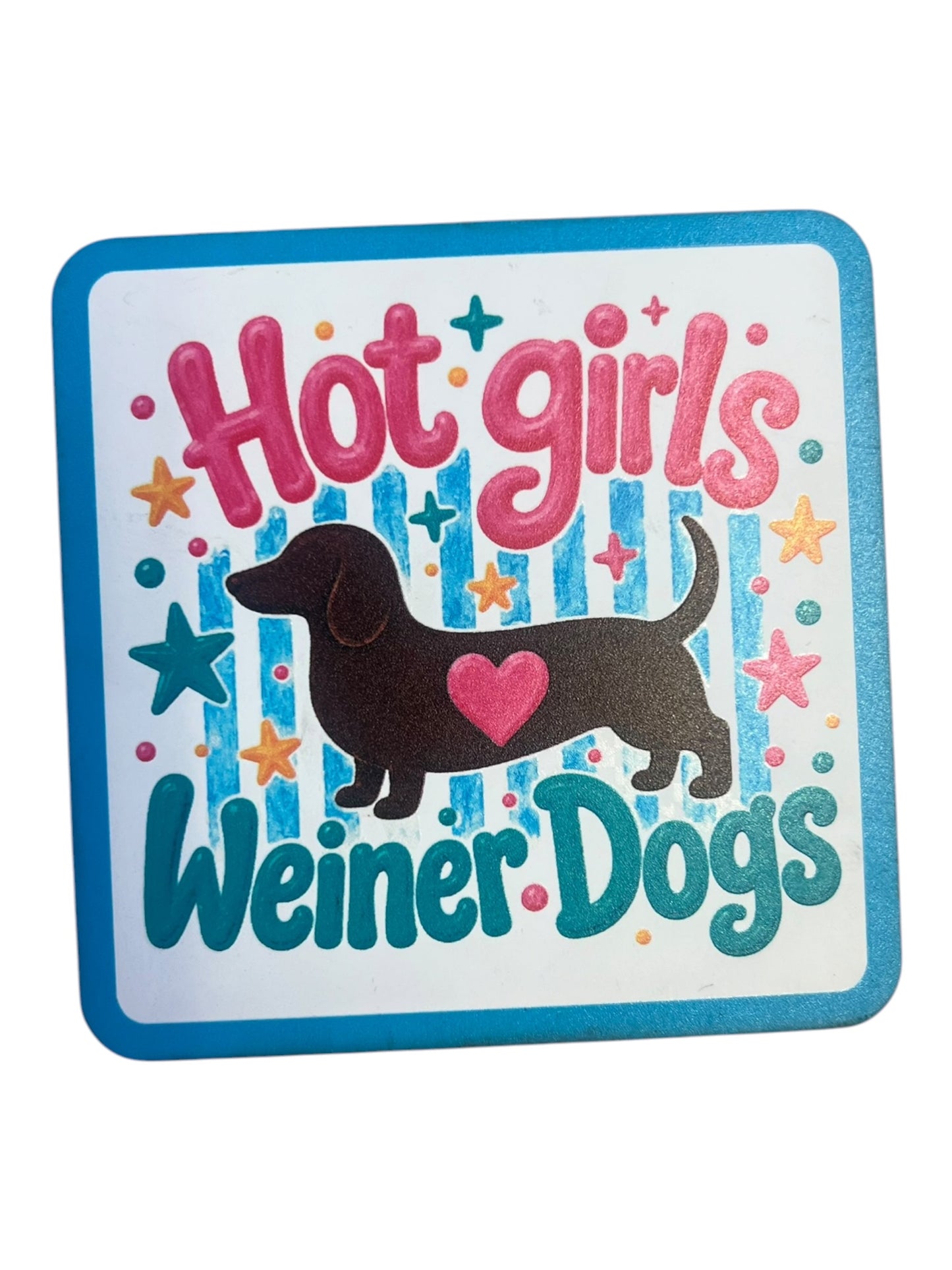 Hot Girls 🩷 Weiner Dogs leatherette patch