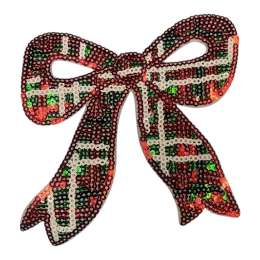 Sequin Christmas Ribbon Iron on Patch