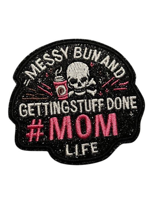 Messy bun and getting stuff done #mom life