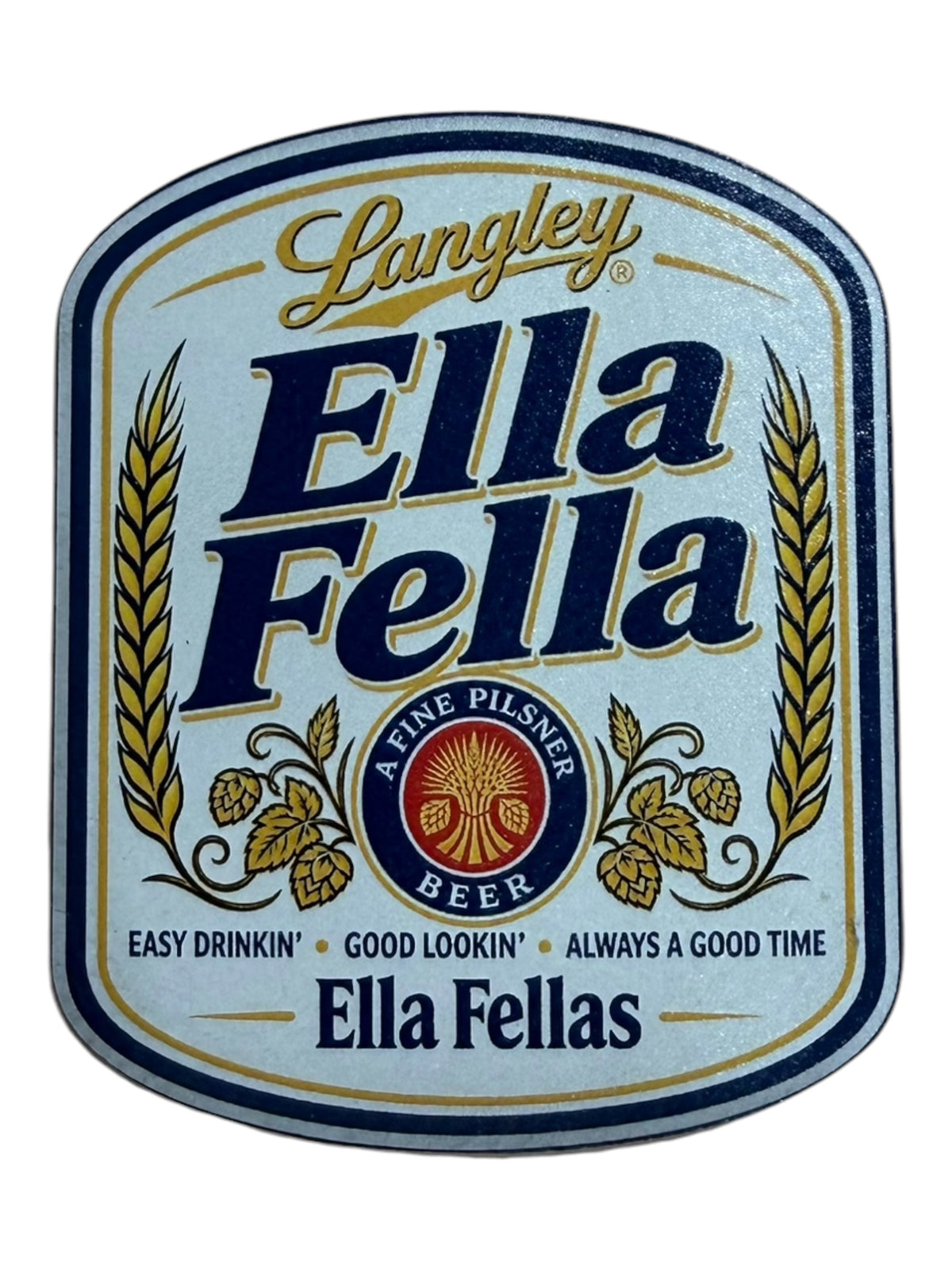 Ella Fella leatherette white