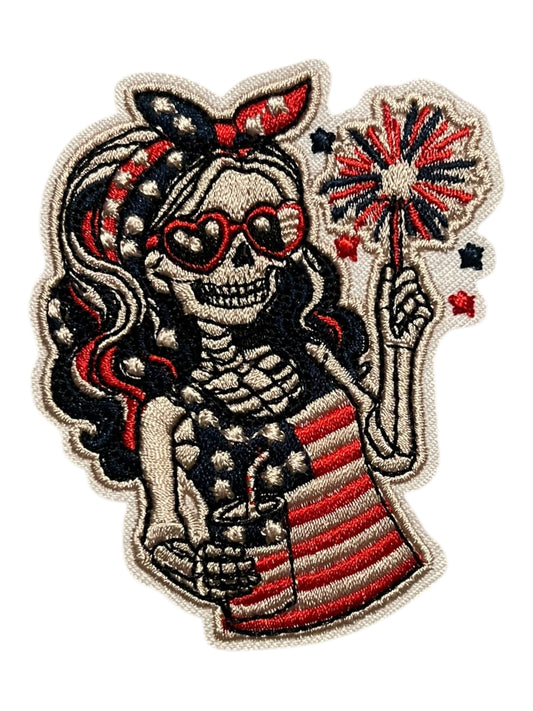 Skelly fireworks girl