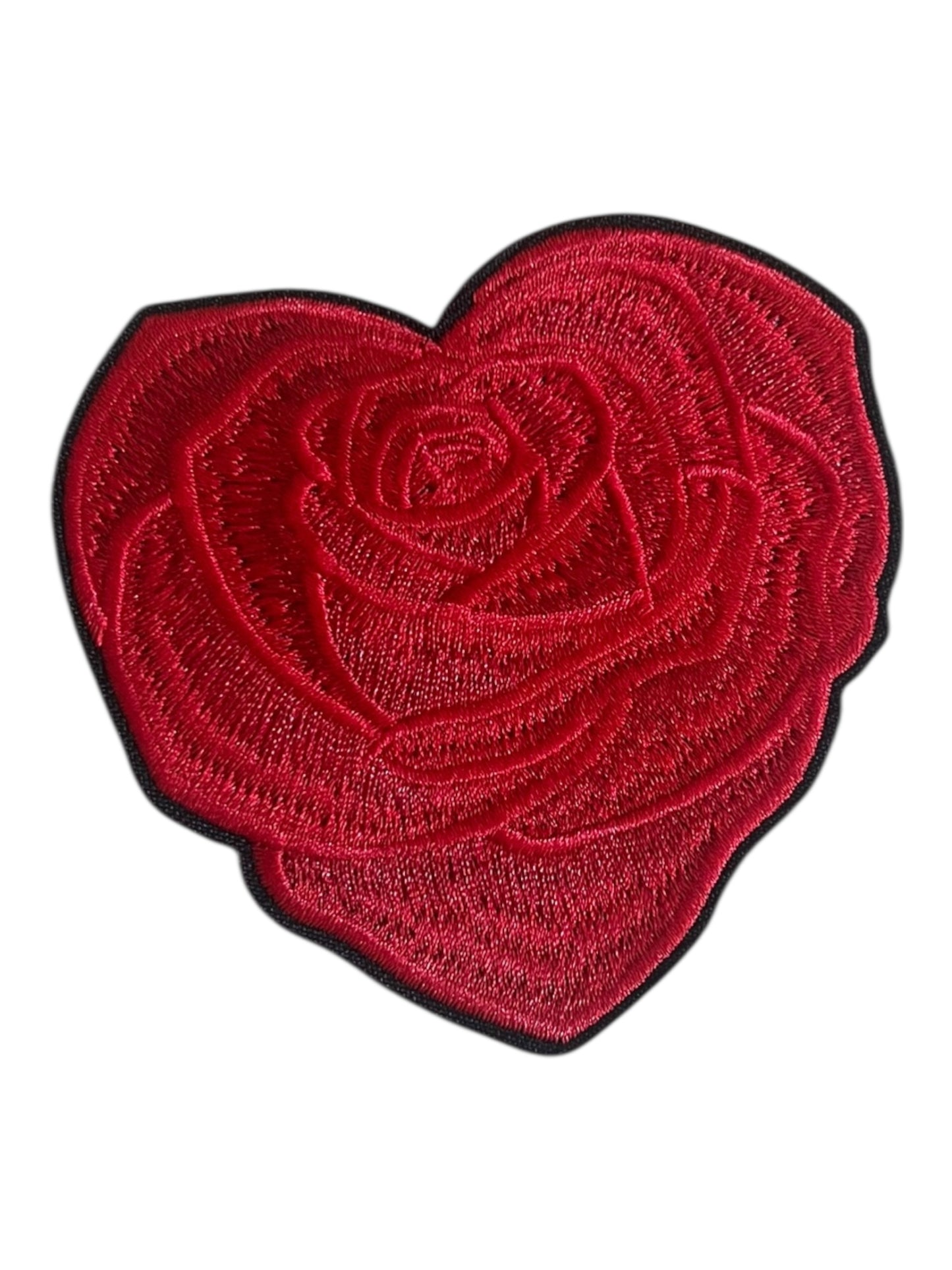 Rose red heart shaped