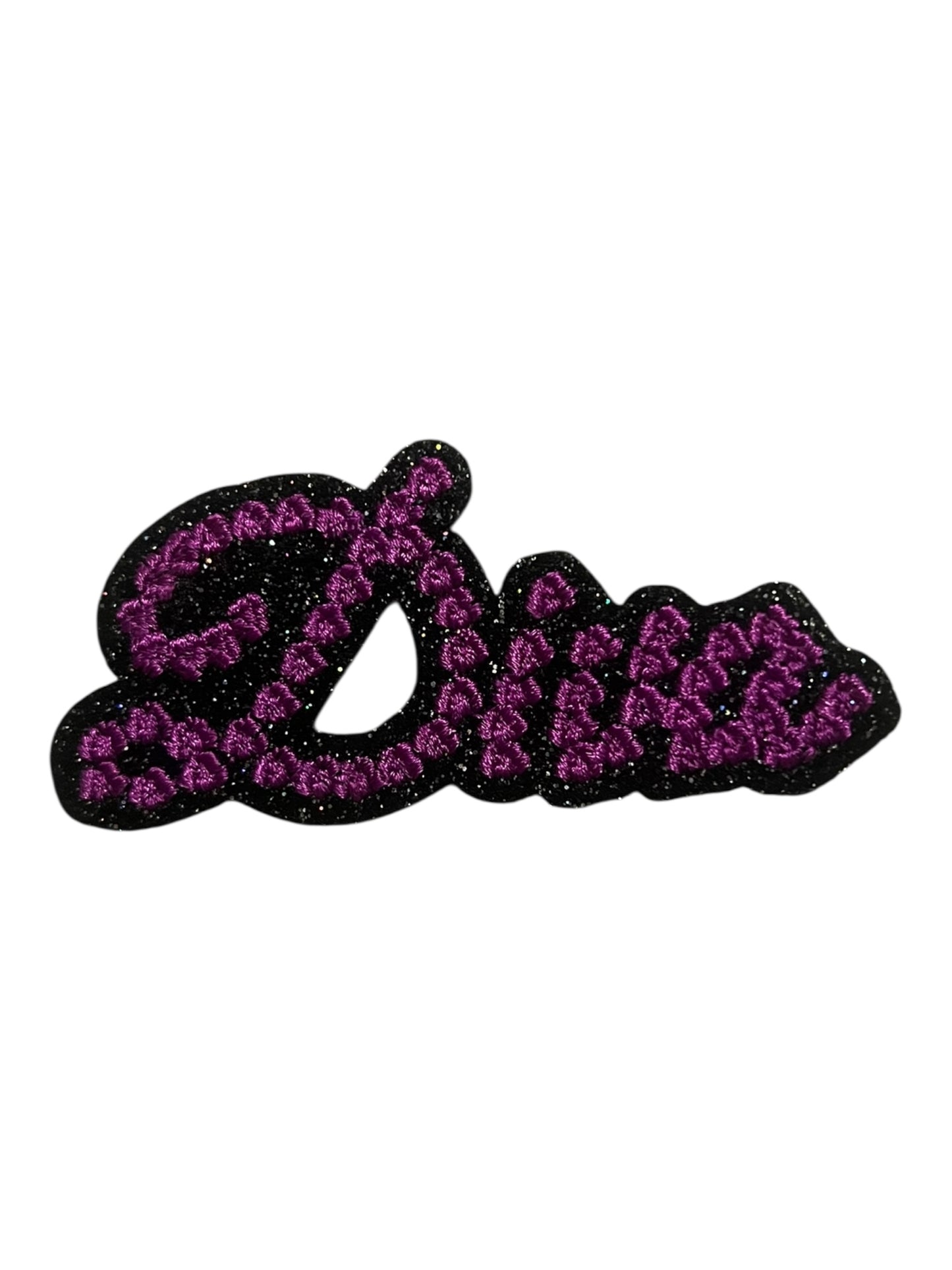 Diva w/ black  glitter