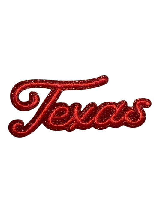 Texas red glitter
