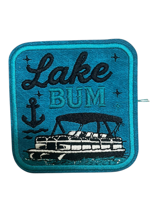 Lake bum teal with pontoon