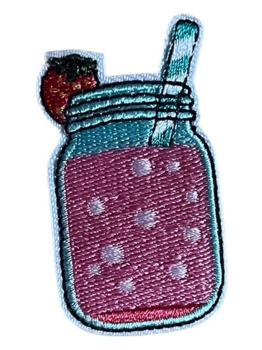 Pink drink mason jar