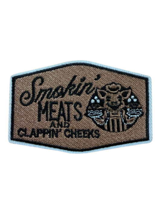 Smokin’ meats and clapping Cheeks embroidery
