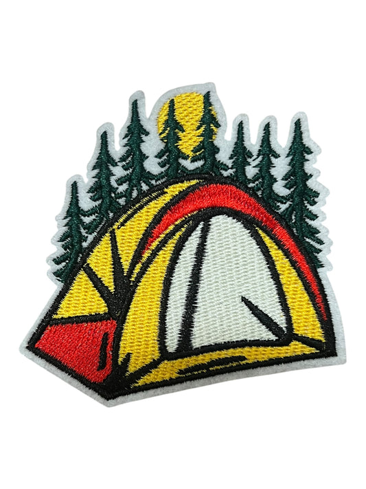Tent with trees