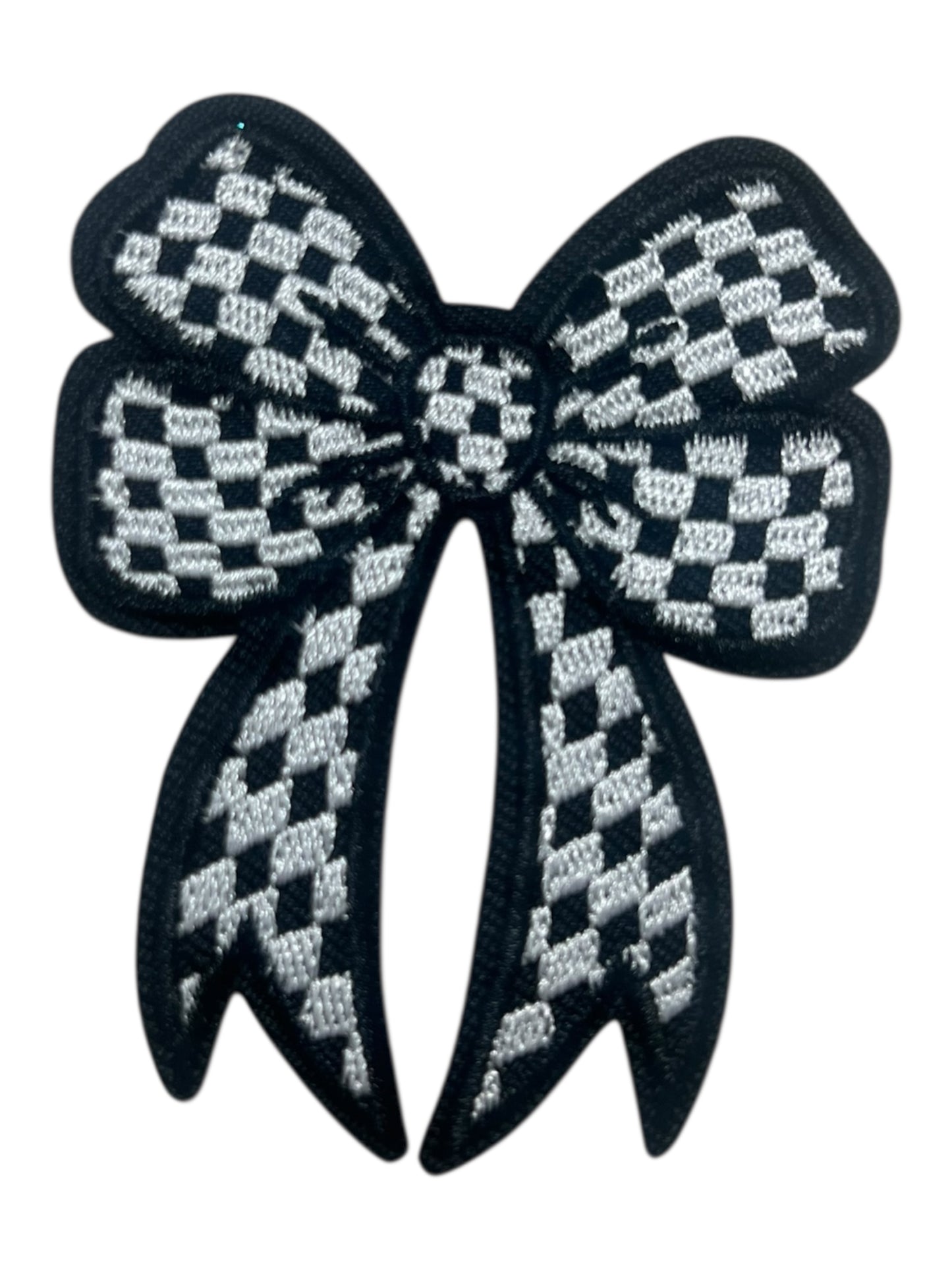 Black and White checkered bows