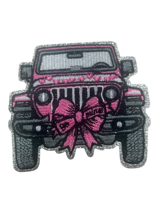Off road pink with a bow