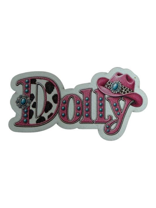 Dolly bling with cowboy hat -leatherette