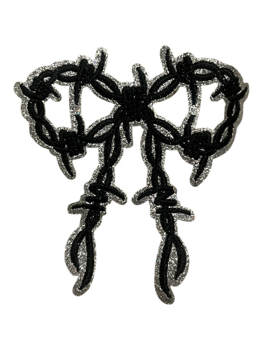 Barbwire Bow with glitter