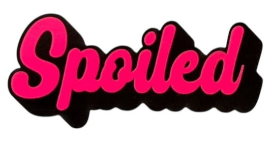 Spoiled  Leatherette Iron on Patch