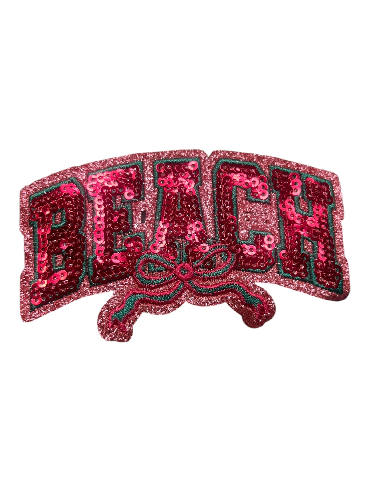 Beach with bow sequin