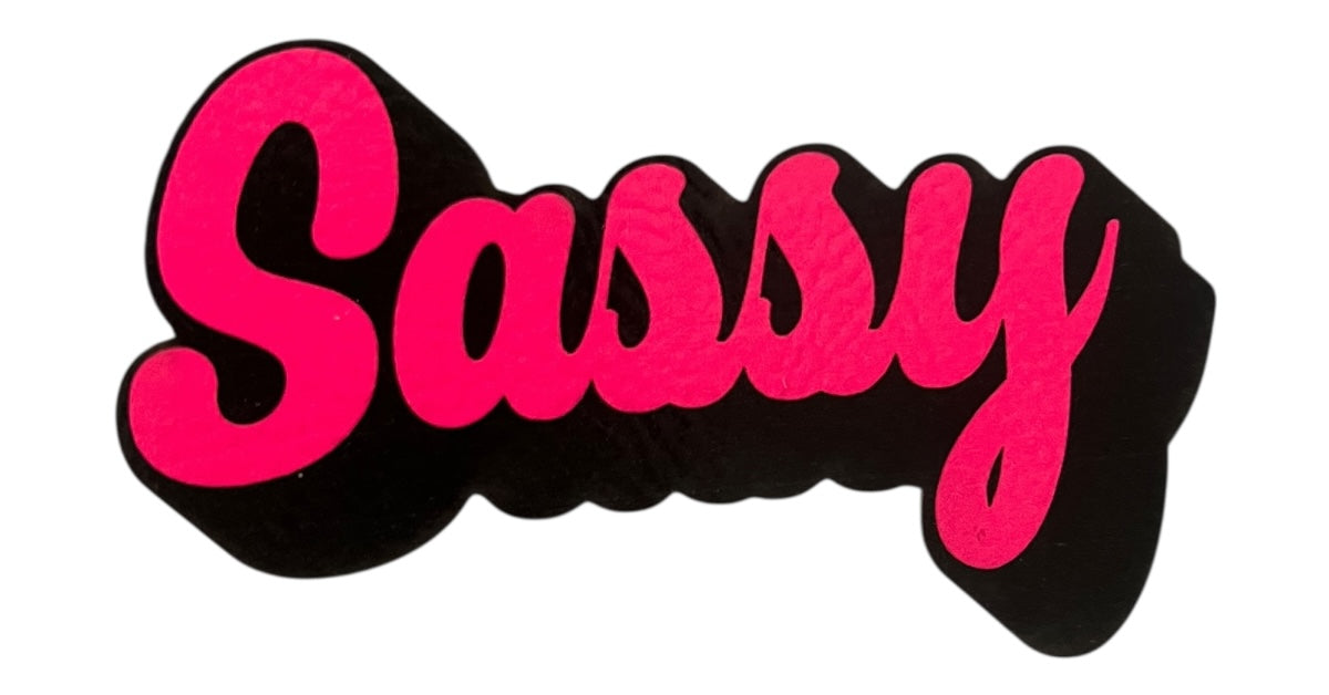 Sassy Leatherette Iron on Patch