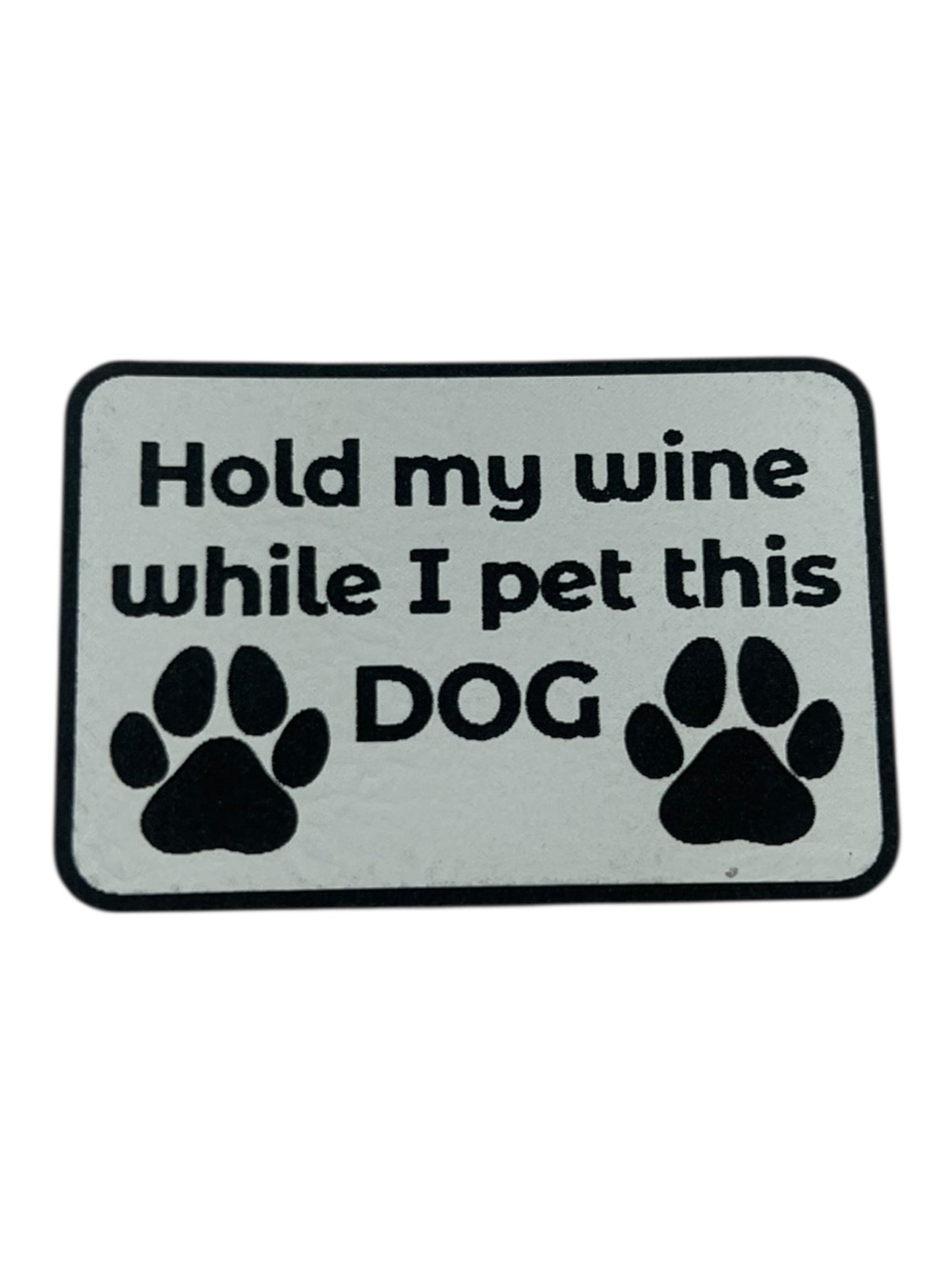 Hold my wine while I pet this dog